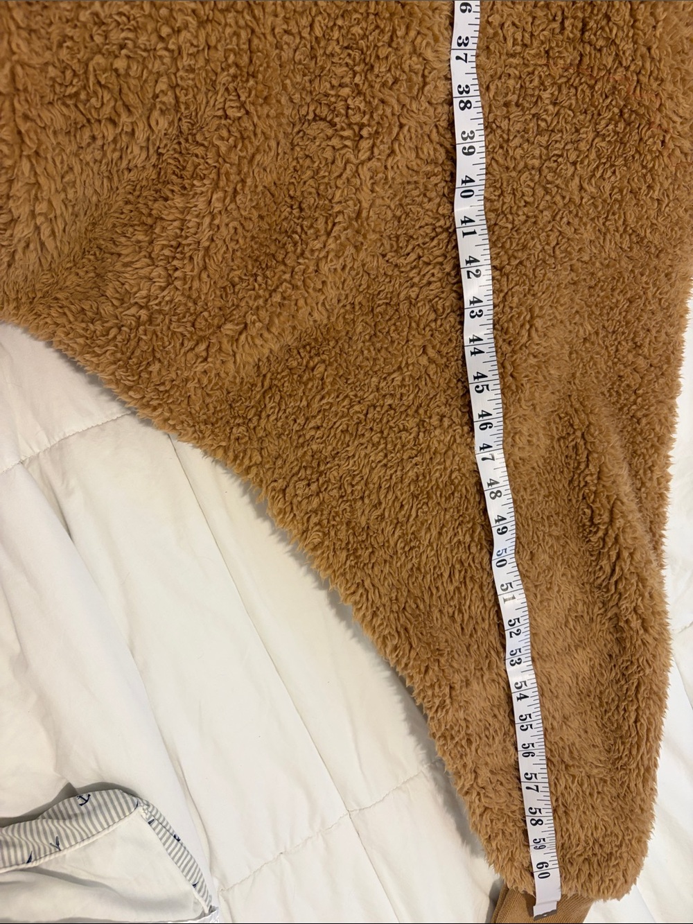 NORDIC BEACH Original Sherpa Wrap Jacket Camel ONE SIZE - Picture 15 of 15